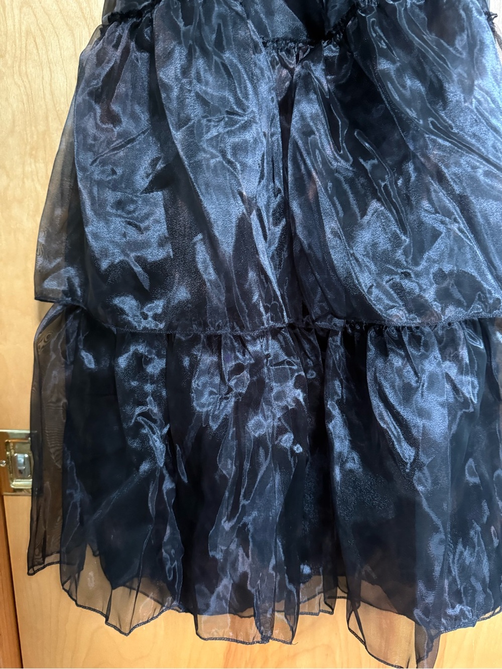 NWOT Child Large Wednesday Addams Prom Dress Halloween Costume Rave’N Dance - Picture 9 of 16
